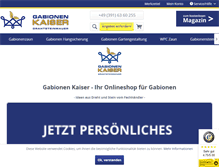 Tablet Screenshot of gabionenkaiser.de